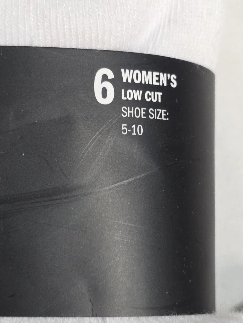 adidas Athletic Cushioned 6-Pack Low-Cut Athletic Socks Womens Size 5-10